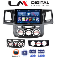 LM Digital - LM ZL4821 GPS Οθόνη OEM Multimedia Αυτοκινήτου για TOYOTA HILUX 2005>2016 (BT/GPS/WIFI) electriclife