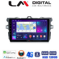 LM Digital - LM ZT8063 GPS Οθόνη OEM Multimedia Αυτοκινήτου για TOYOTA COROLLA 2006>2012  (CarPlay/AndroidAuto/BT/GPS/WIFI/GPRS) electriclife