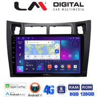 LM Digital - LM ZT8084 GPS Οθόνη OEM Multimedia Αυτοκινήτου για Τoyota Yaris 2006 > 2011 (CarPlay/AndroidAuto/BT/GPS/WIFI/GPRS) electriclife