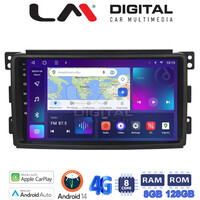 LM Digital - LM ZT8087 GPS Οθόνη OEM Multimedia Αυτοκινήτου για SMART 2007>2010 (CarPlay/AndroidAuto/BT/GPS/WIFI/GPRS) electriclife