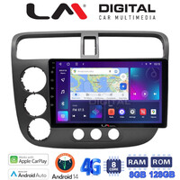 LM Digital - LM ZT8373 GPS Οθόνη OEM Multimedia Αυτοκινήτου για HONDA CIVIC 4πορτο 2001 > 2006 (CarPlay/AndroidAuto/BT/GPS/WIFI/GPRS) electriclife