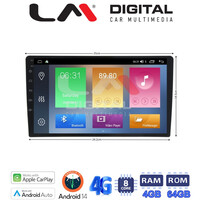 LM Digital - LM C8910 GPS Οθόνη OEM Multimedia Αυτοκινήτου για Universal tablet 10inch (CarPlay/AndroidAuto/BT/GPS/WIFI/GPRS) electriclife