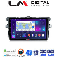 LM Digital - LM ZC8063 GPS Οθόνη OEM Multimedia Αυτοκινήτου για TOYOTA COROLLA 2006>2012  (CarPlay/AndroidAuto/BT/GPS/WIFI/GPRS) electriclife