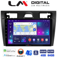 LM Digital - LM ZC8140B GPS Οθόνη OEM Multimedia Αυτοκινήτου για Ford Fiesta 2006 -> 2008 (CarPlay/AndroidAuto/BT/GPS/WIFI/GPRS) electriclife