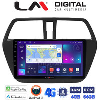 LM Digital - LM ZC8337 GPS Οθόνη OEM Multimedia Αυτοκινήτου για SUZUKI SX4 SCROSS 2014> (CarPlay/AndroidAuto/BT/GPS/WIFI/GPRS) electriclife