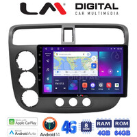 LM Digital - LM ZC8373 GPS Οθόνη OEM Multimedia Αυτοκινήτου για HONDA CIVIC 4πορτο 2001 > 2006 (CarPlay/AndroidAuto/BT/GPS/WIFI/GPRS) electriclife