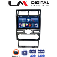 LM Digital - LM ZL4104 GPS Οθόνη OEM Multimedia Αυτοκινήτου για Ford Mondeo 2003 > 2006 (BT/GPS/WIFI) electriclife