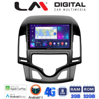 LM Digital - LM ZR8043CL GPS Οθόνη OEM Multimedia Αυτοκινήτου για HYUNDAI i30 2007-2012  (CarPlay/AndroidAuto/BT/GPS/WIFI/GPRS) electriclife
