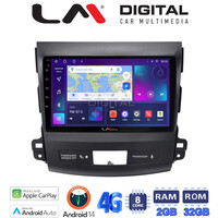 LM Digital - LM ZR8056 GPS Οθόνη OEM Multimedia Αυτοκινήτου για OUTLANDER, C CROSSER,4007 2006>2012 (CarPlay/AndroidAuto/BT/GPS/WIFI/GPRS) electriclife