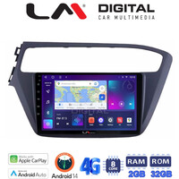 LM Digital - LM ZR8226 GPS Οθόνη OEM Multimedia Αυτοκινήτου για Hyundai i20 2019> (CarPlay/AndroidAuto/BT/GPS/WIFI/GPRS) electriclife