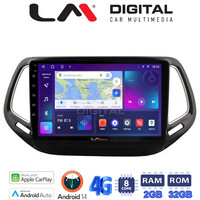 LM Digital - LM ZR8253 GPS Οθόνη OEM Multimedia Αυτοκινήτου για JEEP COMPASS 2017> (CarPlay/AndroidAuto/BT/GPS/WIFI/GPRS) electriclife