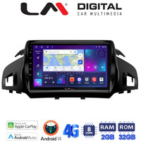 LM Digital - LM ZR8362 GPS Οθόνη OEM Multimedia Αυτοκινήτου για FORD KUGA 2013> & C-MAX 2011> (CarPlay/AndroidAuto/BT/GPS/WIFI/GPRS) electriclife