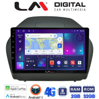 LM Digital - LM ZR8414 GPS Οθόνη OEM Multimedia Αυτοκινήτου για HYUNDAI IX35 2009>2015  (CarPlay/AndroidAuto/BT/GPS/WIFI/GPRS) electriclife