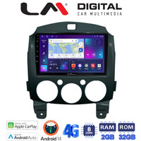 LM Digital - LM ZR8430 GPS Οθόνη OEM Multimedia Αυτοκινήτου για MAZDA 2 2007>2014 (CarPlay/AndroidAuto/BT/GPS/WIFI/GPRS) electriclife