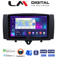 LM Digital - LM ZR8587 GPS Οθόνη OEM Multimedia Αυτοκινήτου για SMART ForTwo 2011> 2015 (CarPlay/AndroidAuto/BT/GPS/WIFI/GPRS) electriclife