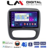 LM Digital - LM ZR8706 GPS Οθόνη OEM Multimedia Αυτοκινήτου για Opel Vivaro 2014 > 2020Renault Traffic 2014 > 2020Nissan NV300 2014 > 2020Fiat Talento 2014 > 2020Δείτε τί φίσα έχει το αυτοκίνητο πριν την αγορά της οθόνης. (CarPlay/AndroidA electriclife