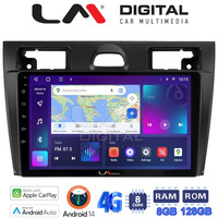 LM Digital - LM ZT8140B GPS Οθόνη OEM Multimedia Αυτοκινήτου για Ford Fiesta 2006 -> 2008 (CarPlay/AndroidAuto/BT/GPS/WIFI/GPRS) electriclife