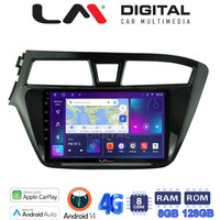 LM Digital - LM ZT8517 GPS Οθόνη OEM Multimedia Αυτοκινήτου για Hyundai i20 2015> (CarPlay/AndroidAuto/BT/GPS/WIFI/GPRS) electriclife