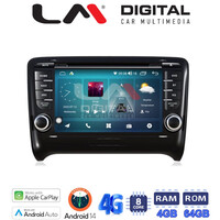 LM Digital - LM C8078 GPS Οθόνη OEM Multimedia Αυτοκινήτου για AUDI TT 2007 > 2014 (CarPlay/AndroidAuto/BT/GPS/WIFI/GPRS) electriclife