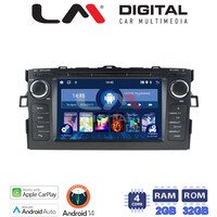 LM Digital - LM N4028 GPS Οθόνη OEM Multimedia Αυτοκινήτου για TOYOTA AURIS 2007 > 2012 (CarPlay/AndroidAuto/BT/GPS/WIFI) electriclife