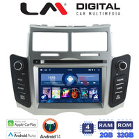 LM Digital - LM N4084 GPS Οθόνη OEM Multimedia Αυτοκινήτου για ΤΟΥΟΤΑ YARIS 2006 > 2011 (CarPlay/AndroidAuto/BT/GPS/WIFI) electriclife