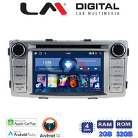 LM Digital - LM N4143 GPS Οθόνη OEM Multimedia Αυτοκινήτου για TOYOTA HILUX 08>12 (CarPlay/AndroidAuto/BT/GPS/WIFI) electriclife