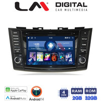 LM Digital - LM N4179 GPS Οθόνη OEM Multimedia Αυτοκινήτου για SUZUKI SWIFT 2012-2016 (CarPlay/AndroidAuto/BT/GPS/WIFI) electriclife