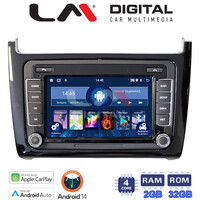 LM Digital - LM N4405 GPS Οθόνη OEM Multimedia Αυτοκινήτου για VW POLO mod 2014>2017 (CarPlay/AndroidAuto/BT/GPS/WIFI) electriclife