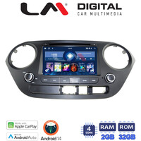 LM Digital - LM N4406 GPS Οθόνη OEM Multimedia Αυτοκινήτου για Hyundai I10 2014-2016 (CarPlay/AndroidAuto/BT/GPS/WIFI) electriclife