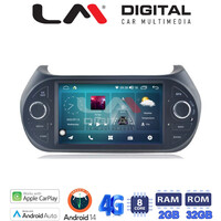 LM Digital - LM R8195 GPS Οθόνη OEM Multimedia Αυτοκινήτου για Fiat Fiorino, Citroen Piper (CarPlay/AndroidAuto/BT/GPS/WIFI/GPRS) electriclife