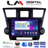 LM Digital - LM ZC8089 GPS Οθόνη OEM Multimedia Αυτοκινήτου για Toyota Highlander 2008 > 2015 (CarPlay/AndroidAuto/BT/GPS/WIFI/GPRS) electriclife