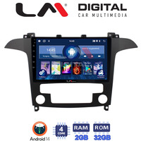 LM Digital - LM ZL4003 GPS Οθόνη OEM Multimedia Αυτοκινήτου για Ford S-Max 2006 > 2014 (BT/GPS/WIFI) electriclife