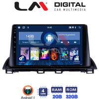 LM Digital - LM ZL4461 GPS Οθόνη OEM Multimedia Αυτοκινήτου για Mazda 3 2014 >  (BT/GPS/WIFI/GPRS) electriclife