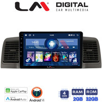 LM Digital - LM ZN4010 GPS Οθόνη OEM Multimedia Αυτοκινήτου για Toyota Corolla 2000-2007  (CarPlay/AndroidAuto/BT/GPS/WIFI/GPRS) electriclife