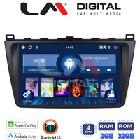 LM Digital - LM ZN4012 GPS Οθόνη OEM Multimedia Αυτοκινήτου για Mazda 6 2008 > 2012 (CarPlay/AndroidAuto/BT/GPS/WIFI/GPRS) electriclife
