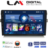 LM Digital - LM ZN4028B GPS Οθόνη OEM Multimedia Αυτοκινήτου για Toyota Auris 2007 > 2012 (CarPlay/AndroidAuto/BT/GPS/WIFI/GPRS) electriclife