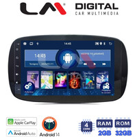 LM Digital - LM ZN4029 GPS Οθόνη OEM Multimedia Αυτοκινήτου για SMART ForTwo  2015> (CarPlay/AndroidAuto/BT/GPS/WIFI/GPRS) electriclife
