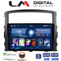 LM Digital - LM ZN4038 GPS Οθόνη OEM Multimedia Αυτοκινήτου για MITSUBISHI PAJERO 2006>2014 (CarPlay/AndroidAuto/BT/GPS/WIFI/GPRS) electriclife