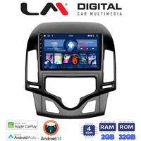 LM Digital - LM ZN4043CL GPS Οθόνη OEM Multimedia Αυτοκινήτου για HYUNDAI i30 2007-2012  (CarPlay/AndroidAuto/BT/GPS/WIFI/GPRS) electriclife
