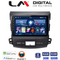 LM Digital - LM ZN4056 GPS Οθόνη OEM Multimedia Αυτοκινήτου για OUTLANDER, C CROSSER,4007 2006>2012 (CarPlay/AndroidAuto/BT/GPS/WIFI/GPRS) electriclife