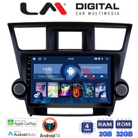 LM Digital - LM ZN4089 GPS Οθόνη OEM Multimedia Αυτοκινήτου για Toyota Highlander 2008 > 2015 (CarPlay/AndroidAuto/BT/GPS/WIFI/GPRS) electriclife