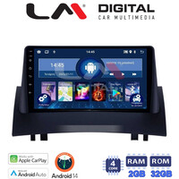 LM Digital - LM ZN4138 GPS Οθόνη OEM Multimedia Αυτοκινήτου για Renault Megane2 2002 > 2008 (CarPlay/AndroidAuto/BT/GPS/WIFI/GPRS) electriclife