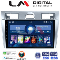 LM Digital - LM ZN4140 GPS Οθόνη OEM Multimedia Αυτοκινήτου για Ford Fiesta 2006 -> 2008 (CarPlay/AndroidAuto/BT/GPS/WIFI/GPRS) electriclife