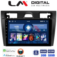 LM Digital - LM ZN4140B GPS Οθόνη OEM Multimedia Αυτοκινήτου για Ford Fiesta 2006 -> 2008 (CarPlay/AndroidAuto/BT/GPS/WIFI/GPRS) electriclife