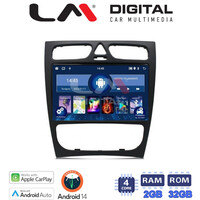 LM Digital - LM ZN4171 GPS Οθόνη OEM Multimedia Αυτοκινήτου για MERCEDES C (W203) - CLK (W208) (CarPlay/AndroidAuto/BT/GPS/WIFI/GPRS) electriclife