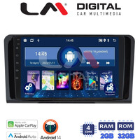 LM Digital - LM ZN4213 GPS Οθόνη OEM Multimedia Αυτοκινήτου για MERCEDES ML 2005>2011 (CarPlay/AndroidAuto/BT/GPS/WIFI/GPRS) electriclife