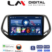 LM Digital - LM ZN4253 GPS Οθόνη OEM Multimedia Αυτοκινήτου για JEEP COMPASS 2017> (CarPlay/AndroidAuto/BT/GPS/WIFI/GPRS) electriclife