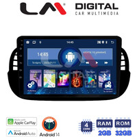 LM Digital - LM ZN4315B GPS Οθόνη OEM Multimedia Αυτοκινήτου για Fiat 500 2007 > 2016 (CarPlay/AndroidAuto/BT/GPS/WIFI/GPRS) electriclife