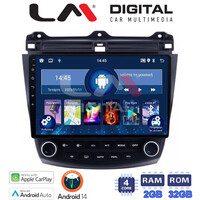 LM Digital - LM ZN4382 GPS Οθόνη OEM Multimedia Αυτοκινήτου για HONDA ACCORD 2002>2008 (CarPlay/AndroidAuto/BT/GPS/WIFI/GPRS) electriclife