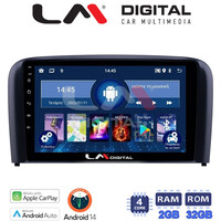 LM Digital - LM ZN4393 GPS Οθόνη OEM Multimedia Αυτοκινήτου για Volvo S80 2004 > 2006 (CarPlay/AndroidAuto/BT/GPS/WIFI/GPRS) electriclife